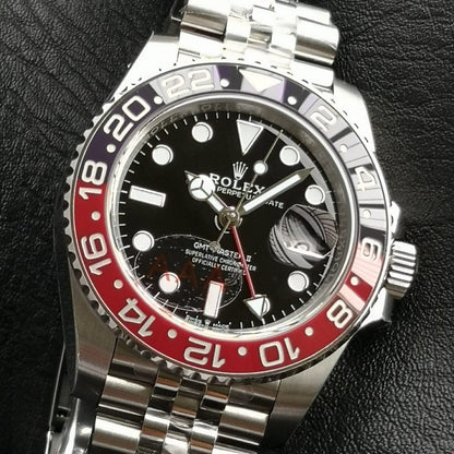 Rolex GMT Master 40mm Silver Black Dial