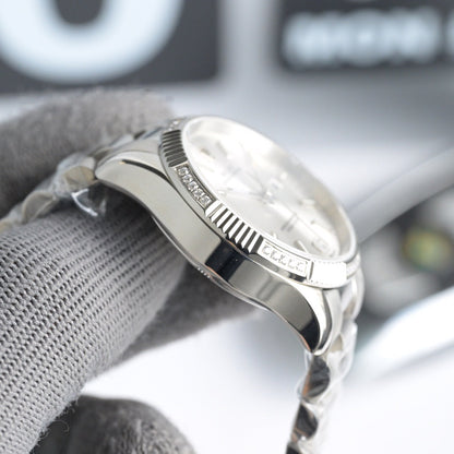 Rolex 25 Oyster 34mm Silver Stainless Steel