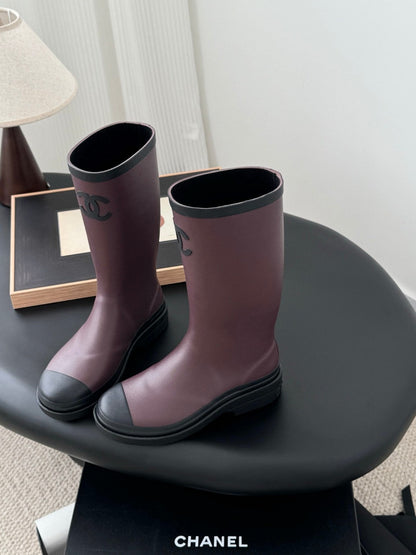 CC 26s Rain Boots Burgundy Rubber 927128