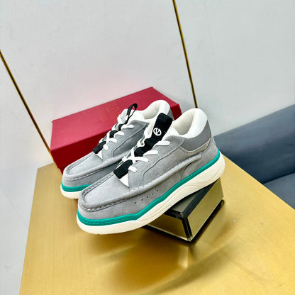 Mid-top Runboot Split Leather Sneaker 30mm Grey Suede 994559