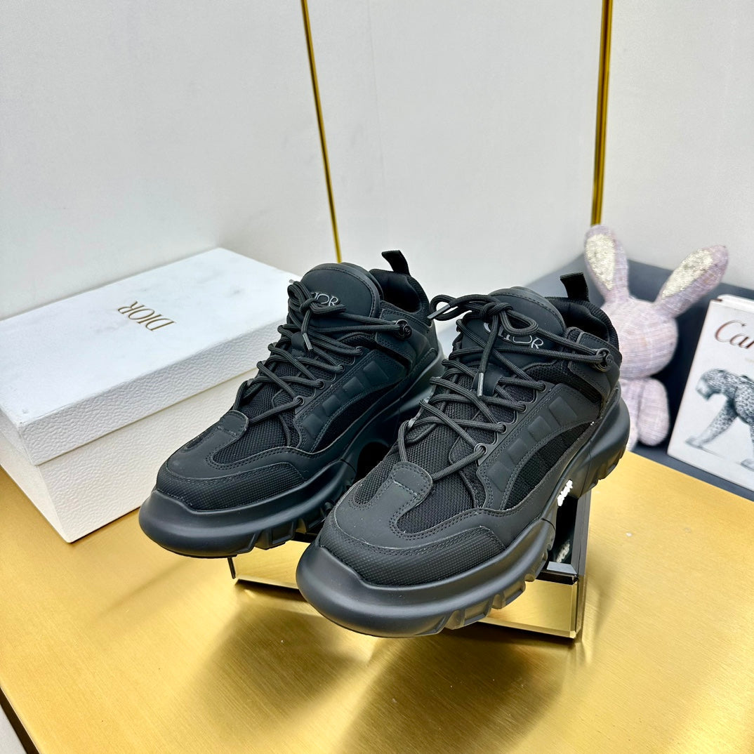 CD Sneaker 50mm In Black Cowhide And Mesh Fabric 111469