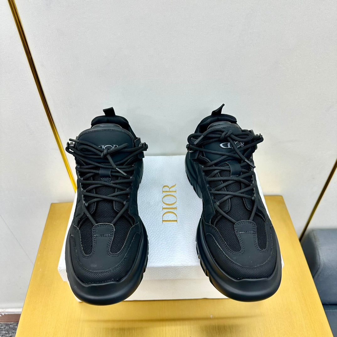 CD Sneaker 50mm In Black Cowhide And Mesh Fabric 111469