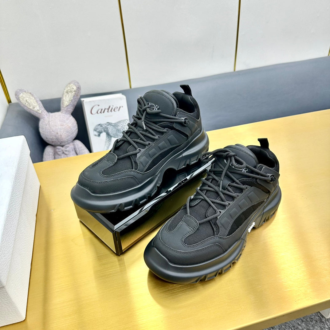 CD Sneaker 50mm In Black Cowhide And Mesh Fabric 111469