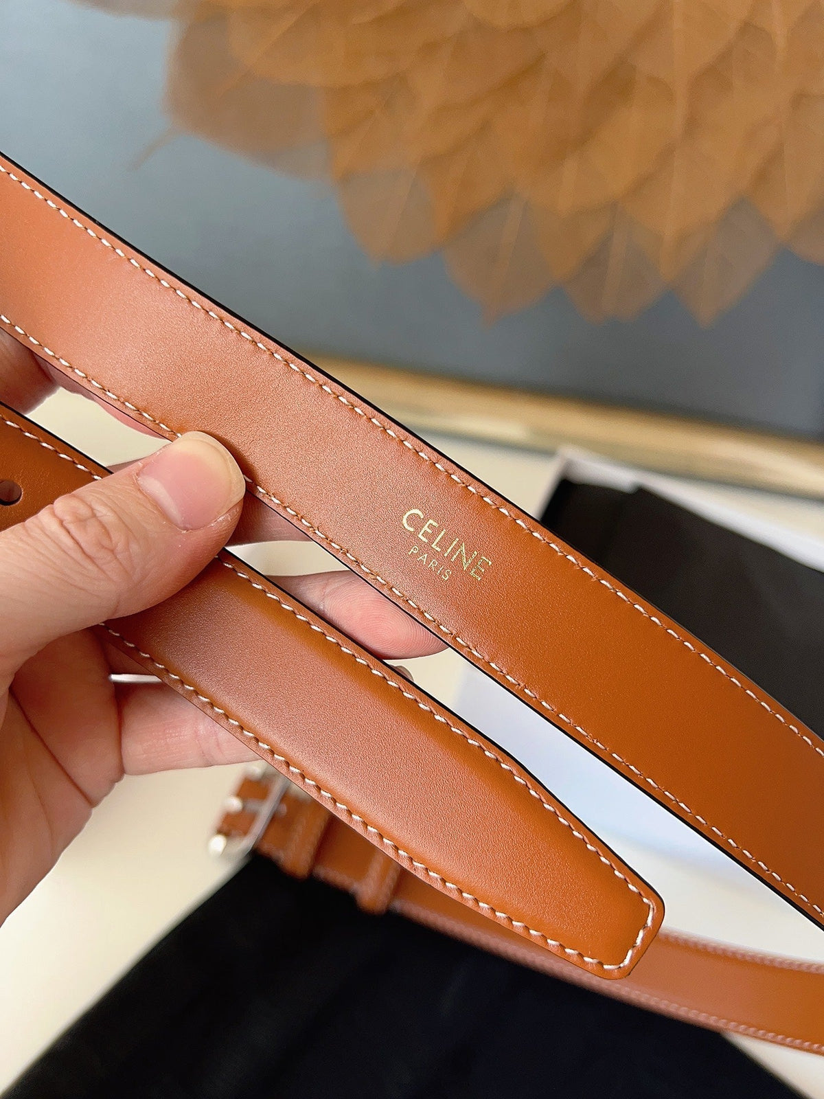 CL Sliver 25mm Triomphe Camel Brown Cowhide 616407
