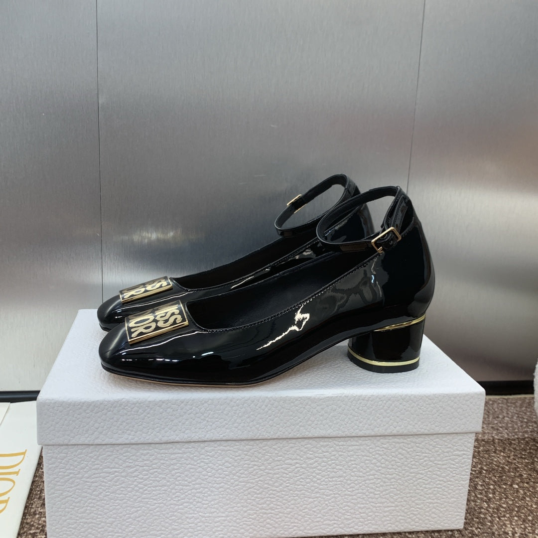 CD Miss Dior Pump 35mm Glossy Black Cowhide