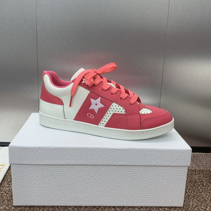 CD Star Sneaker Coral Pink Calfskin