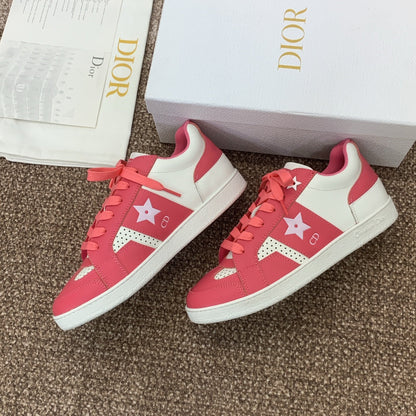 CD Star Sneaker Coral Pink Calfskin