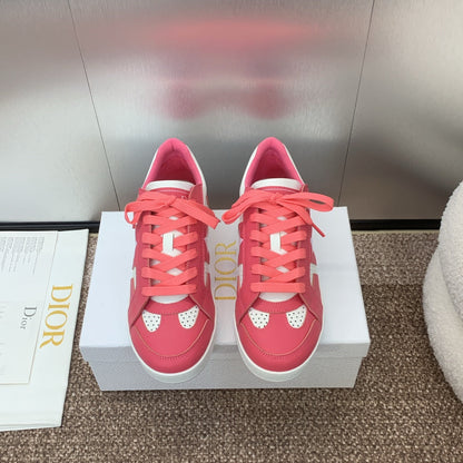 CD Star Sneaker Coral Pink Calfskin