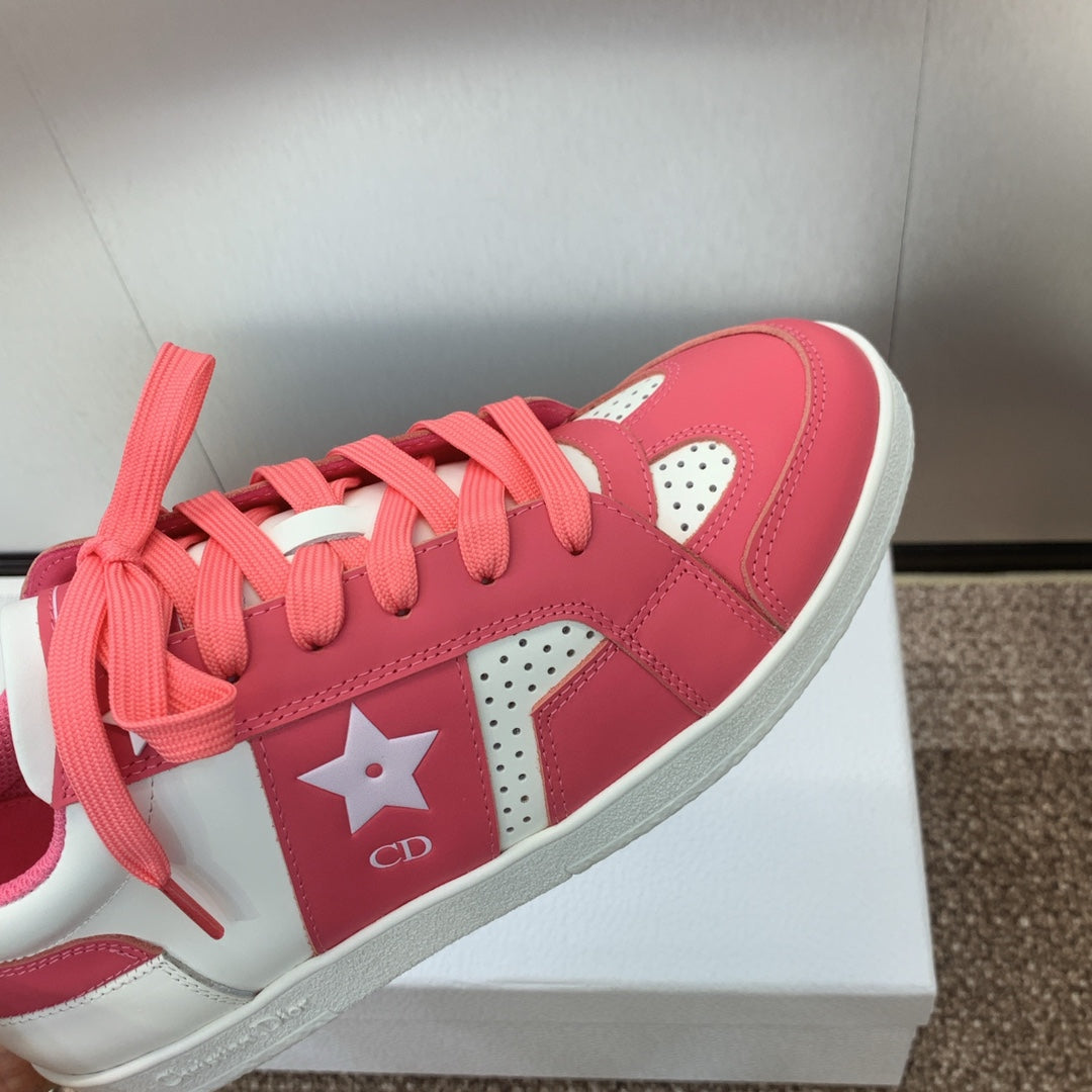 CD Star Sneaker Coral Pink Calfskin