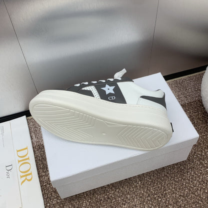 CD Star Platform Sneaker 35mm Black Calfskin