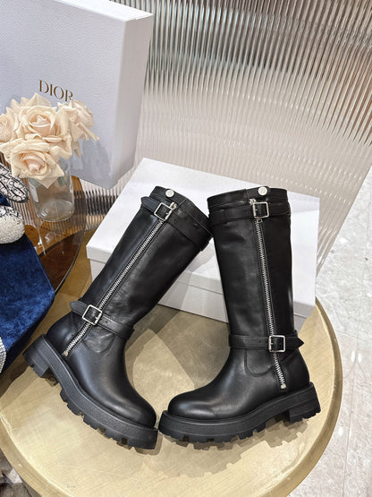 CD 25 high-top boots black calfskin 438777