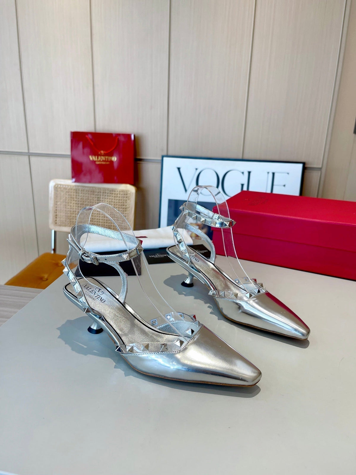 Valentino 25 Rockstud Couture 50mm Pumps Patent Leather
