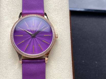 PATEK Calatrava 35mm Pink Gold Purple Dial