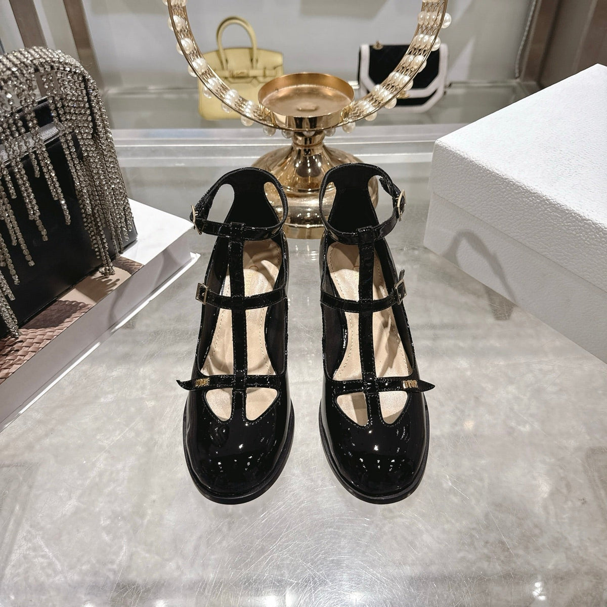 CD 26 Heel Mary Jane 40 Black Patent Leather 592222