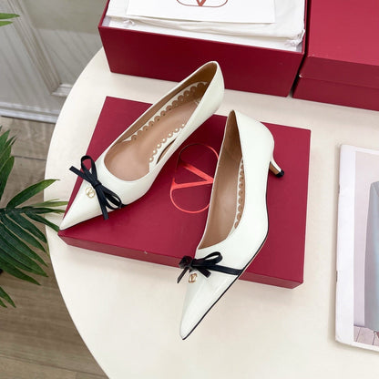 VT 25 Bepointy Pump 4.5cm White Lambskin 325526