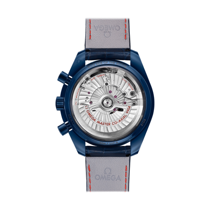 Speedmaster Moonphase "Blue Side Of The Moon" Chronograph Ceramic 44.25mm - Blue on Leather Strap