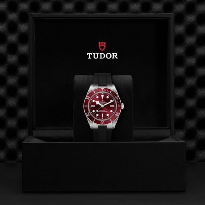 Black Bay 58 39mm - Burgundy on Rubber Strap