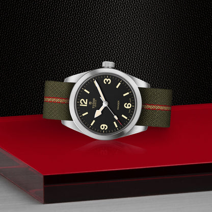 Ranger 36mm - Black on Fabric Strap