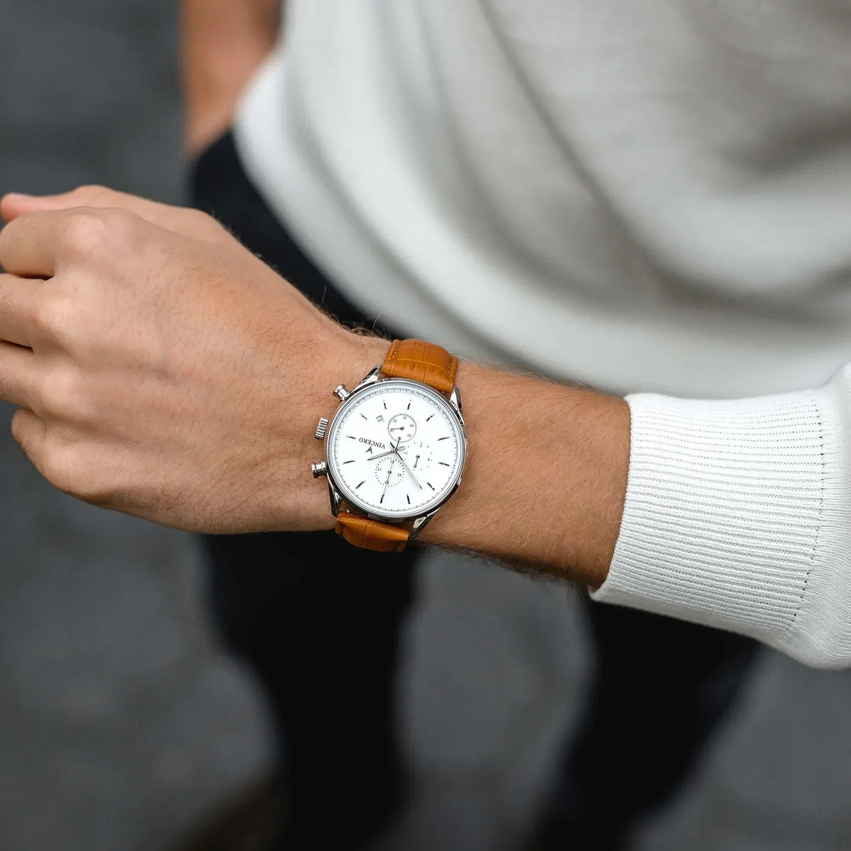 The Chrono S2 - Silver/Tan