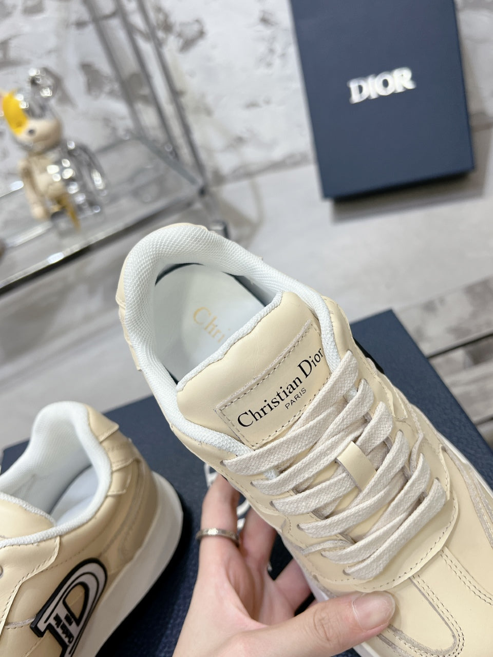 C'est Dior Sneaker 35mm Beige Cowhide