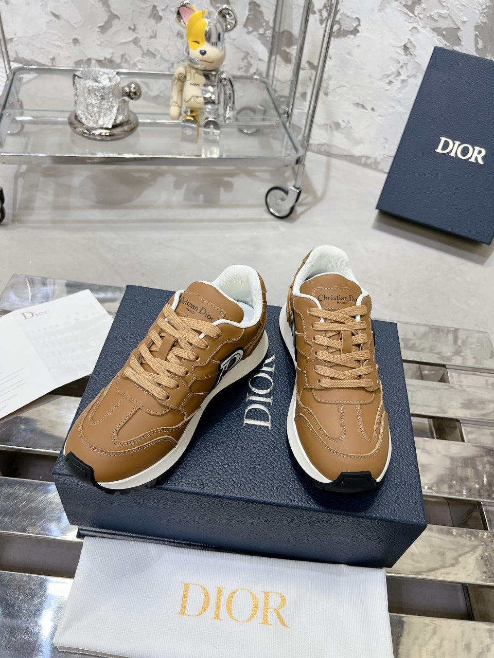 C'est Dior Sneaker 35mm Brown Cowhide