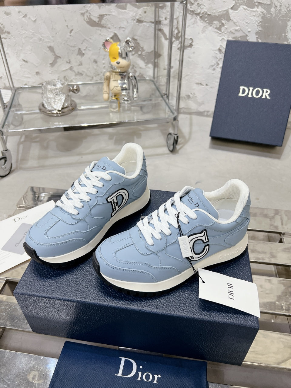 C'est Dior Sneaker 35mm Blue Cowhide