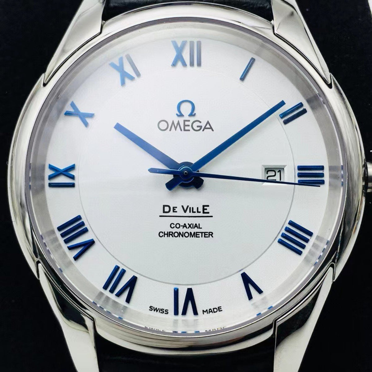 DEVILLE HOUR VISION CO-AXIAL WHITE DIAL LEATHER