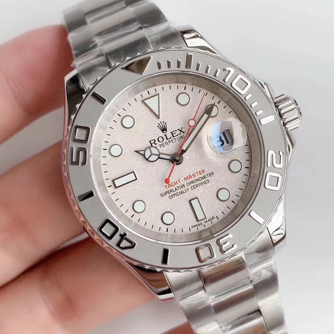 YACHT-MASTER 16622F STAINLESS STEEL WHITE DIAL